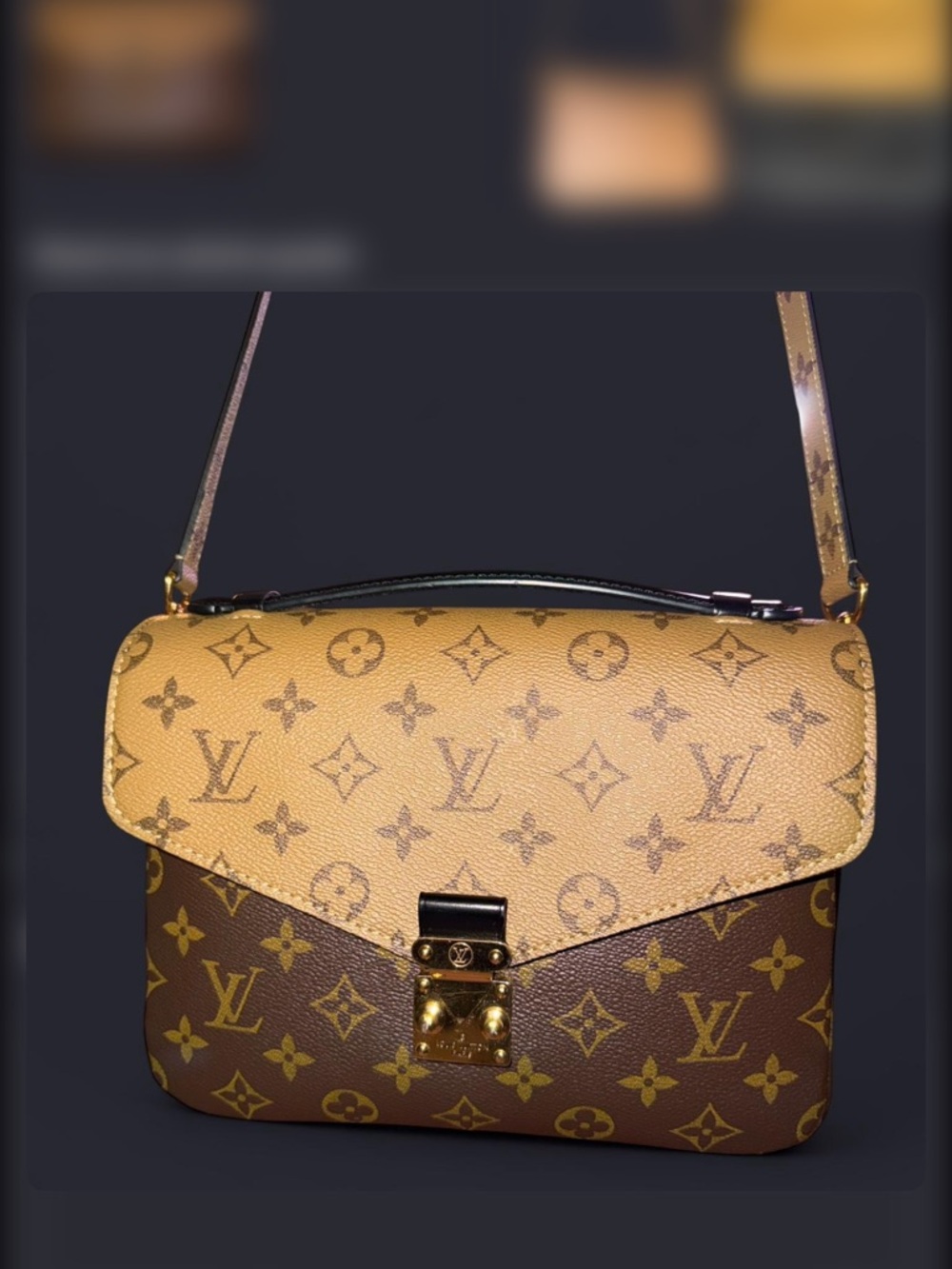Louis Vuitton Two-Tone Monogram Crossbody Bag - Brown & Tan Reversed Monogram